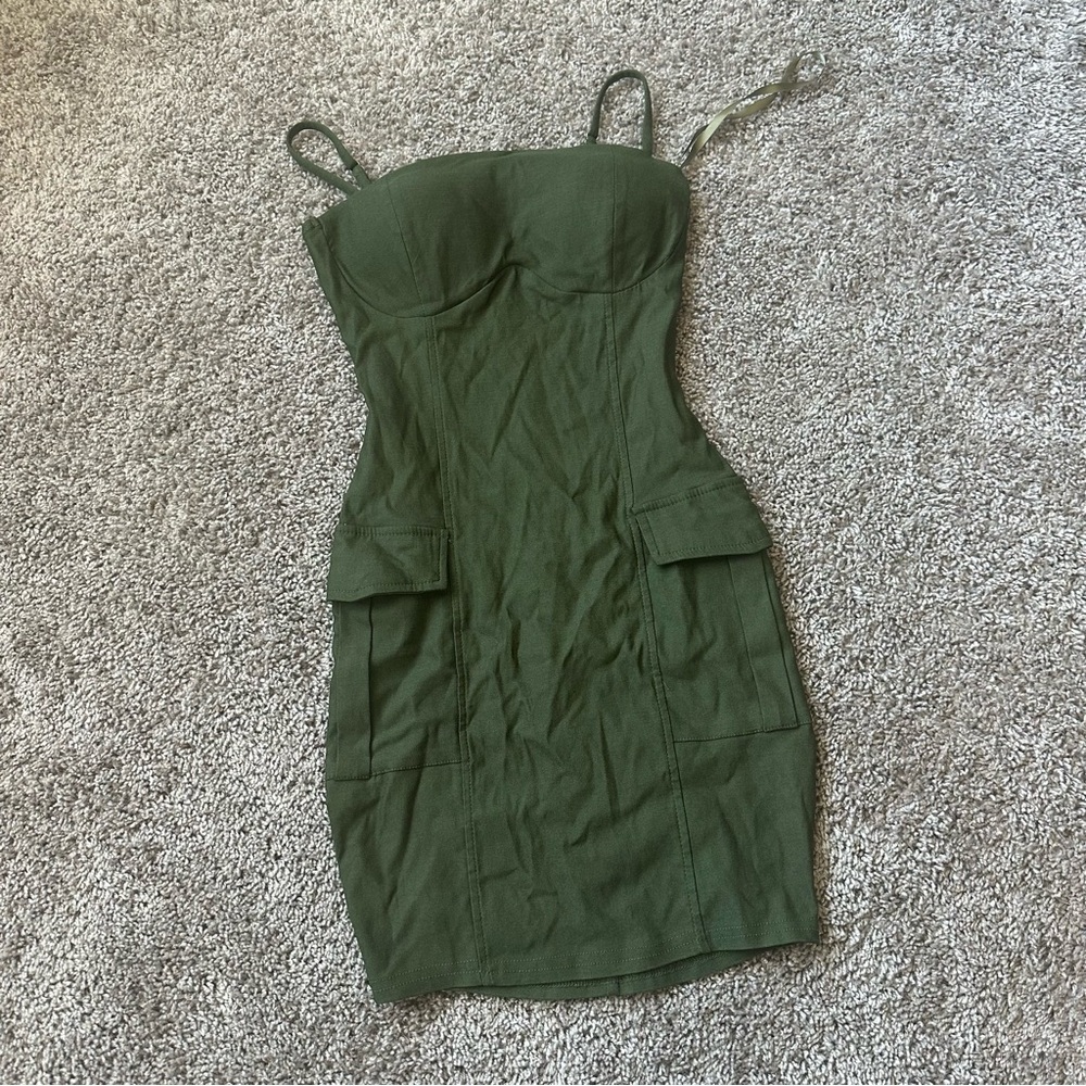 Windsor Olive Mini Dress